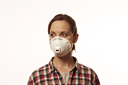 3M 8812C2 - Pack de 2 mascarillas desechable para polvo y fibra de vidrio color blanco
