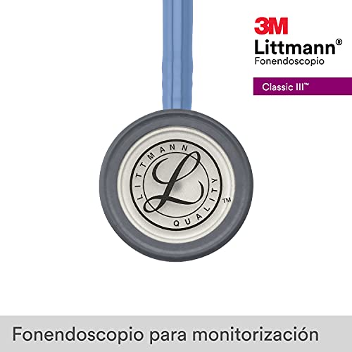 3M Littmann Classic III Fonendoscopio para monitorización, tubo Azul Cielo, 69 cm, 5630