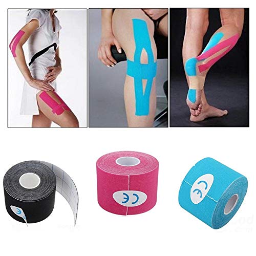 5 cm x 5 M Sport Cinta Adhesiva Yeso Vendaje elástico Deportes Kinesiología Taping Cinta Adhesivas Vendas Adhesivas Deportes (Color : Orange)