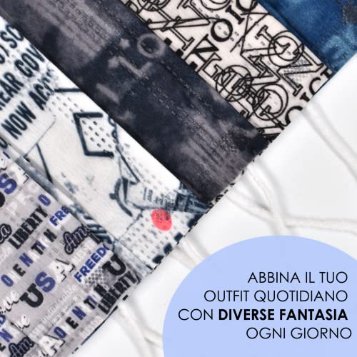 50 Mascarilla Quirurgicas Adultos, Mascarillas de Color MADE IN ITALY, Mascarillas Homologadas 3 Capas De Tipo IIR Con Certificado CE BFE≥98%, Mascarillas Higienicas Alta Eficiencia Filtración