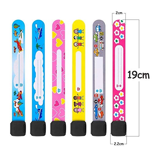 6 PCS Pulseras de Identificación - Pulsera Seguridad Niños, Pulsera de Emergencia Anti Perdida para Niños Niñas Bebé SOS Pulsera, Pulsera Niño ID Impermeable, Pulsera Identificativa Niños JAANY