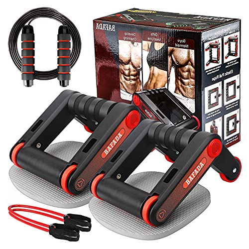 7-en-1 Rodillo Abdominales,con Barra para Flexiones, Cuerda para Saltar y Rodilleras–Equipo para Ejercitarse en Casa y de Entrenamiento de Fuerza para Fortalecer Tus Abdominales,Home Fitness