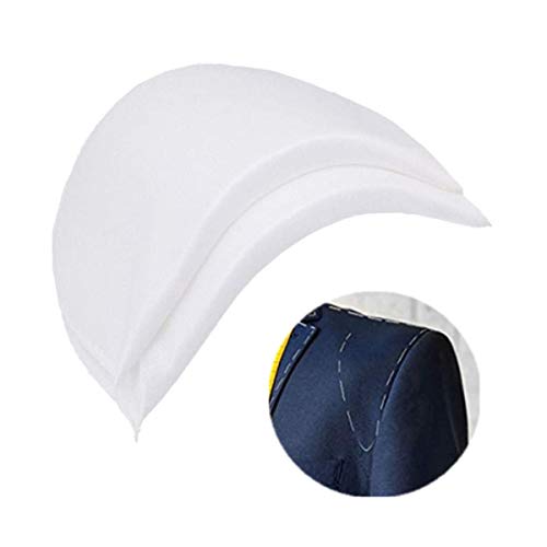 8 pares de almohadillas acolchadas de espuma suave para el hombro con cubierta suave para coser ropa, accesorios de costura, manualidades