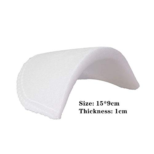 8 pares de almohadillas acolchadas de espuma suave para el hombro con cubierta suave para coser ropa, accesorios de costura, manualidades