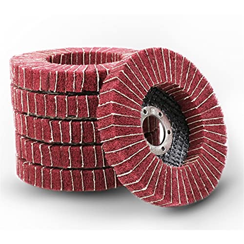 Abrasivos De Alambre Tambor Rueda Disco de la rueda de la solapa de la fibra de nylon de 115 mm para el molinillo de ángulo Accesorios de pulido de limpieza Rueda De Pulido
