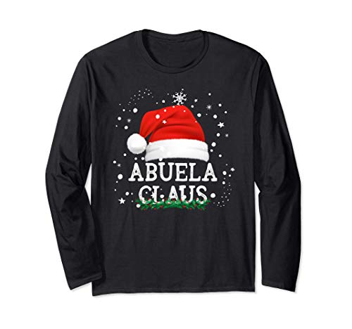 Abuela Claus Pijama Familia Divertido Regalo Navidad Abuelas Manga Larga