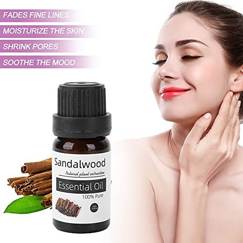 Aceite esencial de aromaterapia Kits de aceites esenciales orgánicos Aceite esencial floral para mujeres Aceite de fragancia terapéutica Aceite esencial antiarrugas para difusor, humidificador(04)