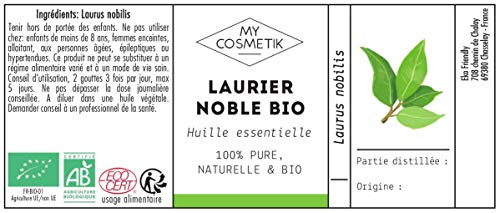 Aceite esencial de Laurel orgánico - MyCosmetik - 5 ml