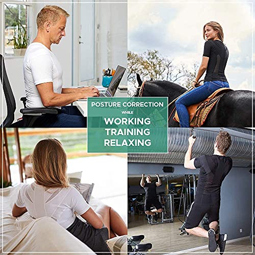 ActivePosture - Camiseta con Corrector de Postura para Espalda, Con Cremallera, Corrector de Hombros para Mujer, Cuenta con Tecnología Neuroband que Ayuda a Reducir Tensión, Dolor y Mejora la Postura