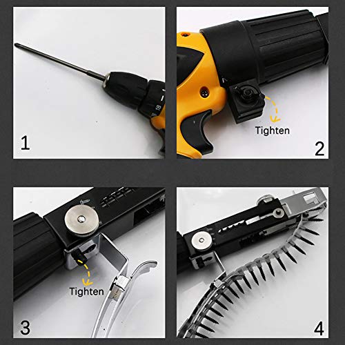 Adaptador de pistola de clavos de cadena, cargador de tornillo, destornillador de pared de yeso autoalimentado para taladros, de RB