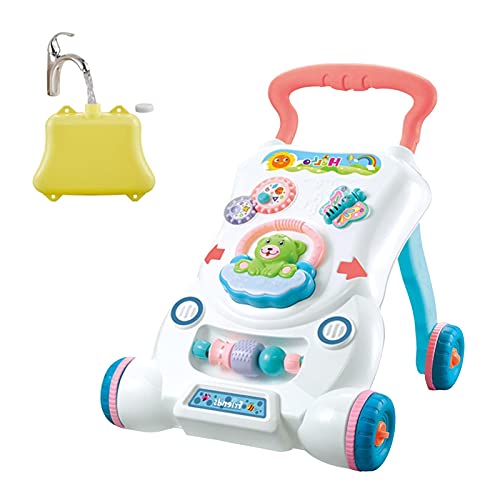 adfafw Andador Durable del bebé del Andador de la Actividad del bebé con la música y Las Luces, Estructura Estable del triángulo Responsible