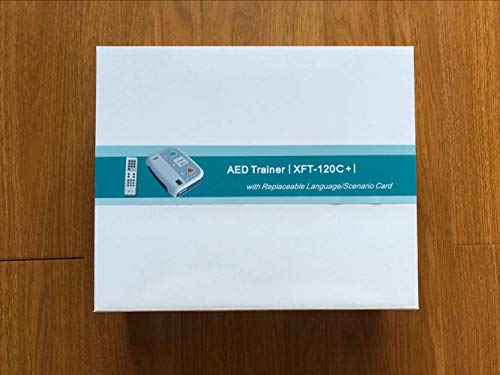 AED Trainer XFT-120C+ First Aid Training Kit CPR Teaching Defibrillator Device English Spanish Kit de Entrenamiento de Primeros Auxilios Dispositivo desfibrilador de enseñanza de RCP Inglés Español