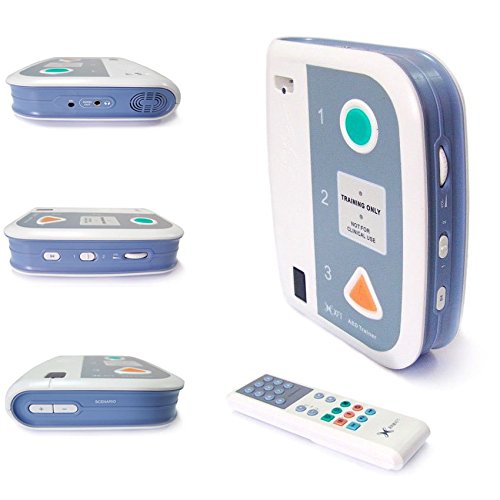 AED Trainer XFT-120C+ First Aid Training Kit CPR Teaching Defibrillator Device English Spanish Kit de Entrenamiento de Primeros Auxilios Dispositivo desfibrilador de enseñanza de RCP Inglés Español