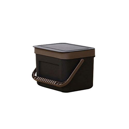 Agal Bote de Basura Bote de Basura montado en la Pared Bote de Basura portátil de plástico Contenedores de Cocina rectangulares de plástico 3.1 galone Contenedores de Cocina (Color : Dustbins L3)