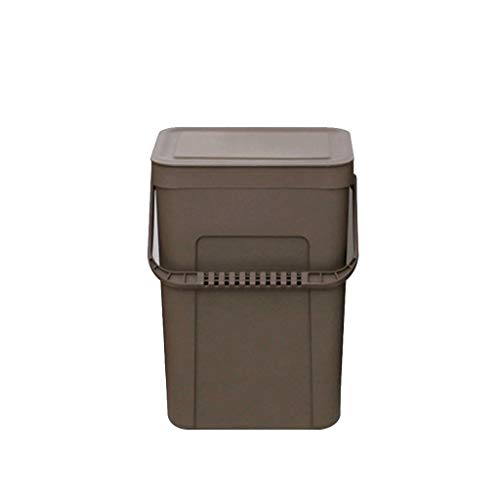 Agal Bote de Basura Bote de Basura montado en la Pared Bote de Basura portátil de plástico Contenedores de Cocina rectangulares de plástico 3.1 galone Contenedores de Cocina (Color : Dustbins L3)