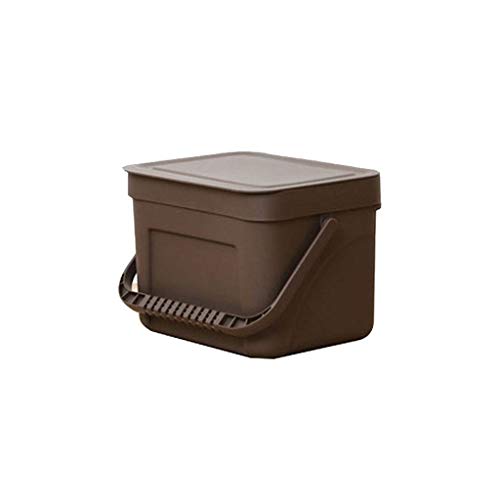Agal Bote de Basura Bote de Basura montado en la Pared Bote de Basura portátil de plástico Contenedores de Cocina rectangulares de plástico 3.1 galone Contenedores de Cocina (Color : Dustbins L3)
