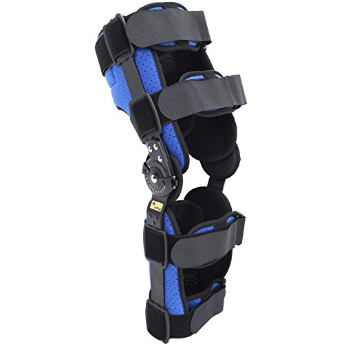 Agatige Rodillera para desgarro de menisco, Artritis varo valgo Ajustable, Rodillera ortopédica para Dolor de Artritis, osteoartritis, reparación de Defectos de cartílago(S#1)