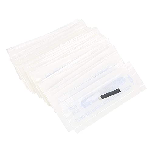 Agujas de Microblading 50 Uds Aguja Manual para Tatuaje de Cejas Hoja de Cejas Tatuaje Fino Cuchillas de Maquillaje Permanente 16 18 21 Agujas de 0,18 mm(U18-pin)