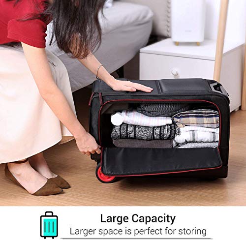 AIURBAG Maleta de Viaje electrica con batería Desmontable,Scooter de Equipaje de Gran Capacidad Soporte de Carga de Dispositivo USB Escuela de Viajes
