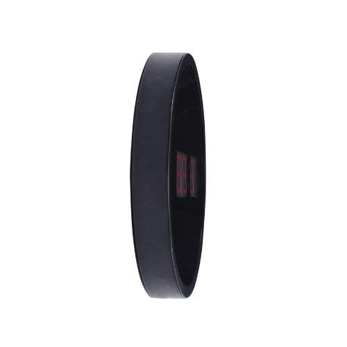 Alba HORLED - Reloj de pared con ledes, color negro y rojo