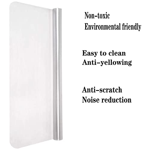 Alfombrilla Transparente para Suelo de Madera, Estera para Silla de Oficina, PVC, Impermeable, Antideslizante, Protector de Suelo para Cocina Escritorio Salón, Grande, 1200*900*1.5mm