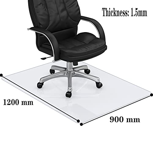 Alfombrilla Transparente para Suelo de Madera, Estera para Silla de Oficina, PVC, Impermeable, Antideslizante, Protector de Suelo para Cocina Escritorio Salón, Grande, 1200*900*1.5mm