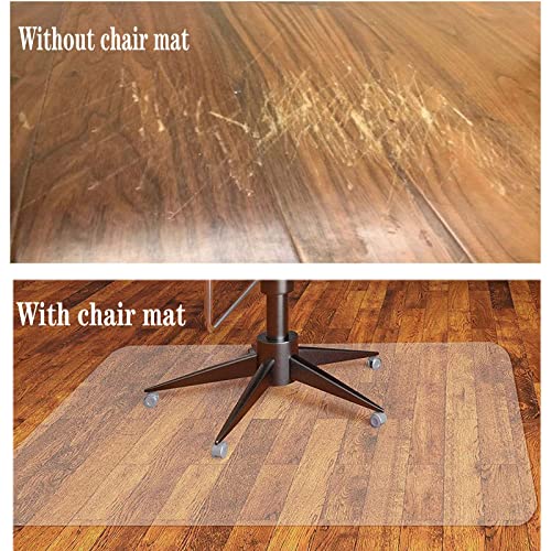 Alfombrilla Transparente para Suelo de Madera, Estera para Silla de Oficina, PVC, Impermeable, Antideslizante, Protector de Suelo para Cocina Escritorio Salón, Grande, 1200*900*1.5mm