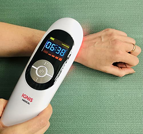 Alivio Del Dolor Frio Láser Terapia Aparato Unidad Lllt Luz Roja Portátil Unidad 650nm+808nm - UK Plug