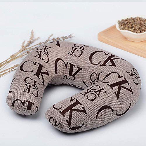 Almohada de viaje Concha de alforfón con forma de U Viaje Viaje en forma de U Cuello de U Cuello de almohada NAP U CAR Pillow Coche Masaje Almohada Adecuado for viajes, Oficina, Conducción (Color: Col