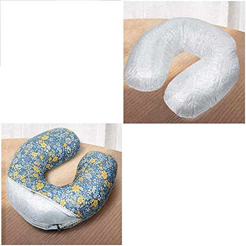 Almohada de Viaje Nueva Piel de alforfón en Forma de U Almohada Cervical Almohada Cuello en Forma de U En Forma de U Pillow Almohada de Carro Adecuado for Oficina de Viaje Conducción (Color: Color4)