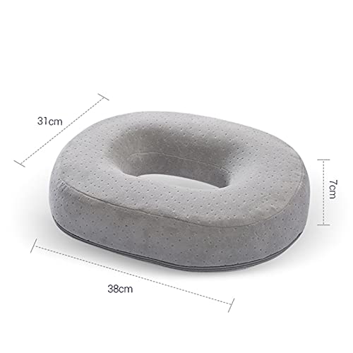 Almohada Donut para cojín Almohada Donut Almohada Donut para hemorroides Postparto Embarazo Cojín Donut Cojín ergonómico para glúteos para tratamiento de hemorroides, próstata, úlceras de decúbito