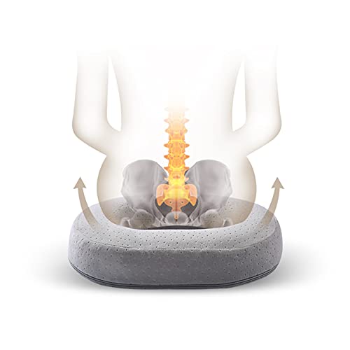 Almohada Donut para cojín Almohada Donut Almohada Donut para hemorroides Postparto Embarazo Cojín Donut Cojín ergonómico para glúteos para tratamiento de hemorroides, próstata, úlceras de decúbito