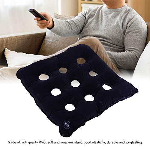 Almohada Para Glúteos, Asiento De Prevención De úlceras Por Presión Cojín Cuadrado Cojín Inflable Antiescaras(azul oscuro)