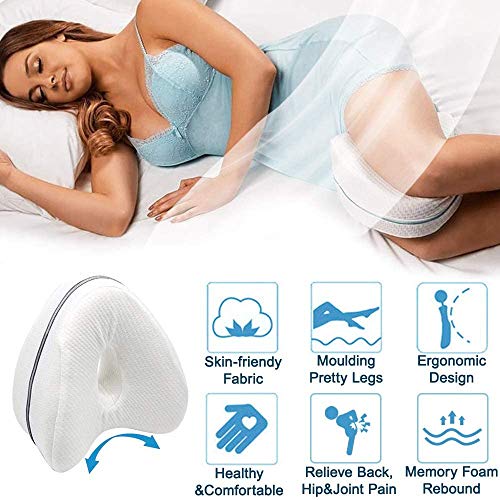 Almohada para Piernas Rodillas, Cojín para rodillas para dormir, Almohadilla para Dormir de Lado