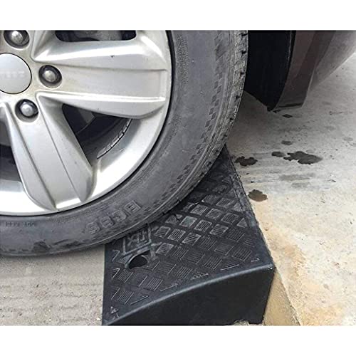 Almohadilla de umbral de plástico Almohadilla Triangular portátil a Prueba de Lluvia Restaurante Tienda de conveniencia Entrada Rampas de acera Amarillo Verde (Tamaño: 50 * 22 * ​​?? 5CM)