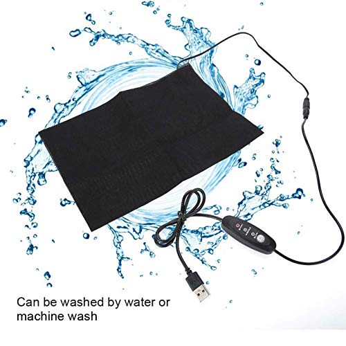 Almohadilla térmica, Calentador de Tela WOOMER X Large Almohadilla térmica eléctrica de 12"x 24" para Dolores de Espalda y calambres, función de Terapia húmeda, 6 configuraciones