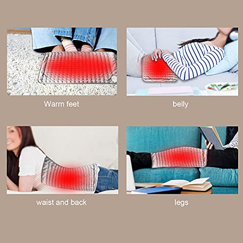 Almohadilla Térmica Eléctrica para Espalda Baja, Hombros, Abdomen, Almohadilla Térmica para La Parte Inferior De La Espalda para Un Alivio Rápido del Dolor 6 Configuraciones De Calor(EU)