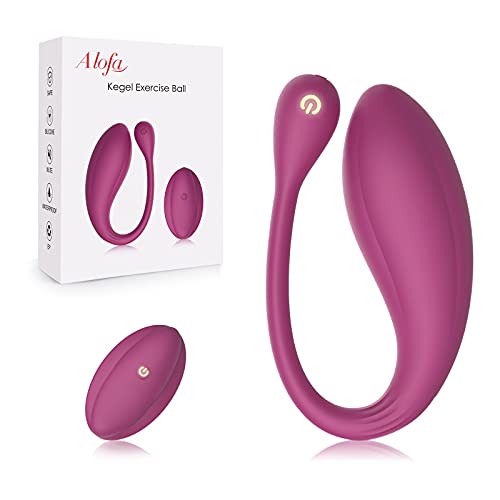 AL'OFA - Bola de ejercicio Kegel Ben Wa Weight Ball, silicona líquida sin costuras, 10 modos de ejercicio Kegel para ejercicios del suelo pélvico y control de la vejiga, morado