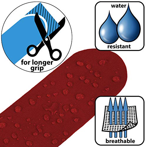 ALPIDEX Cinta Kinesiología Tape 5 m x 5 cm Cinta Muscular E- Book Ejemplos Aplicación, Color:rojo, Cantidad:12 rollos