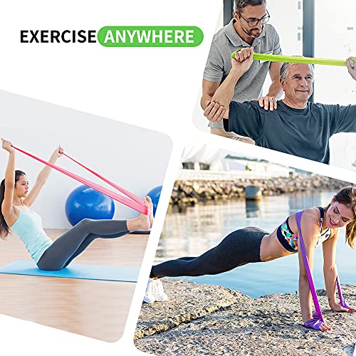 Amazon Brand - Umi - Bandas Elásticas Banda de Resistencia de Fitness Yoga Pilates, para rehabilitación y Terapia Física para Hombres y Mujeres Bandas Ejercicio (Gris, 1.5M)