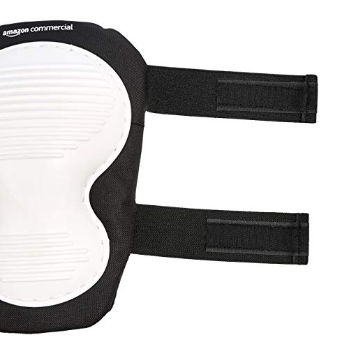 AmazonCommercial - Rodilleras antirrasguños, 24 cm, 1 par, color blanco