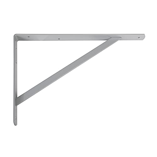 AMIG 9806 - Palomilla Modelo 9 | Soporte en acero | Acabado: Gris metalizado | Medida: 250 X 200 mm | Peso máx. recomendado: 330 Kilogramos