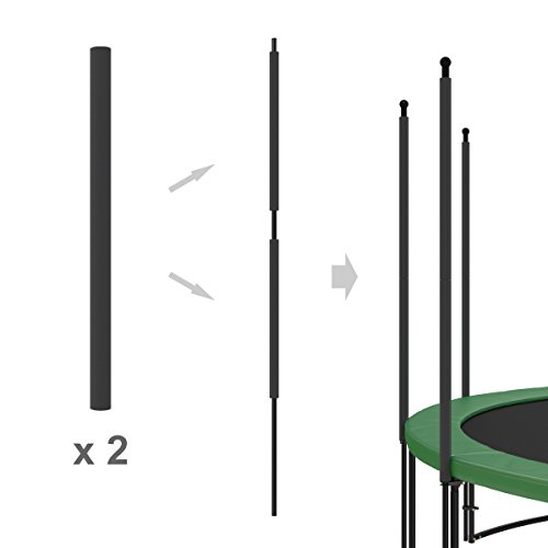 Ampel 24, 6 espumas de proteccíon de Barras para Cama elàstica / 2 espumas necessarias para 2 Barras/Gris Oscuro