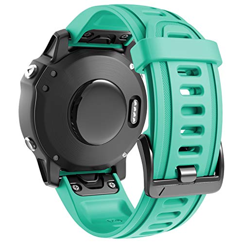 ANBEST Pulsera de Silicona Compatible con Fenix 6S/Fenix 6S Pro/Fenix 5S Correa, 20mm de Repuesto Deportiva Liberación Rápida Banda para Fenix 5S Plus/D2 Delta S Smart Watch, Menta