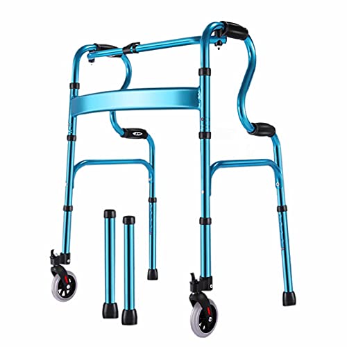 Andador Andadores para Ancianos Adultos 2 En 1 Andador Plegable Stand Up Assist Para Personas Mayores, Hombres Altos, Discapacitados Y Adultos - Andador Médico Ajustable Con Asiento Desmontable Y Rued