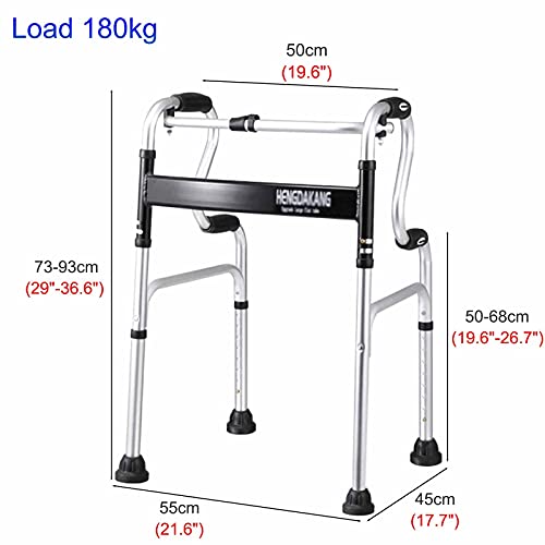 Andador Andadores para Ancianos Adultos Andador Con Ruedas Plegable Para Personas Mayores, Adultos Altos, Ancianos Y Discapacitados - Ayuda Médica Para Caminar De Alta Resistencia Con Ruedas, Para Alt