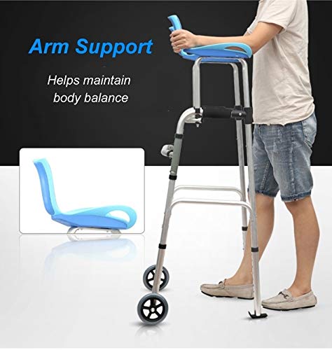 Andador Andadores para Ancianos Andadores para personas mayores de edad avanzada, andador vertical progresivo de pie alto, ayuda de paso de balanceo de alta resistencia ajustable, carga 180 kg (400 li