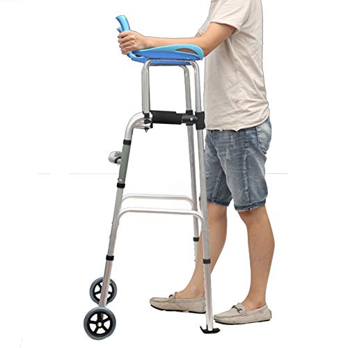Andador Andadores para Ancianos Andadores para personas mayores de edad avanzada, andador vertical progresivo de pie alto, ayuda de paso de balanceo de alta resistencia ajustable, carga 180 kg (400 li