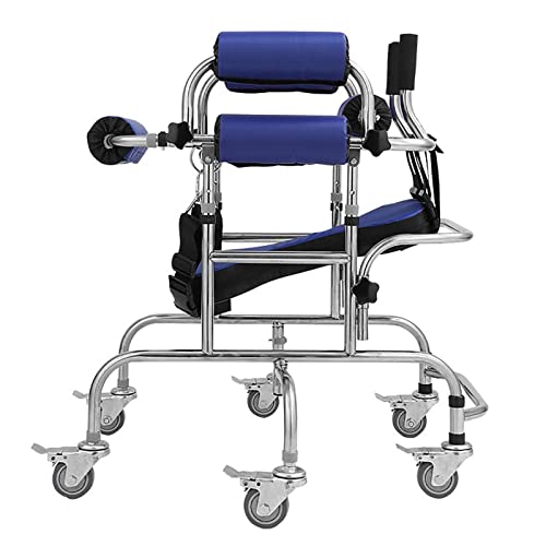 Andador Andadores para Ancianos Walker Se Desliza para Niños con Parálisis Cerebral, Altura Ajustable Ligero Andador Andador Acero Inoxidable Ayuda A La Movilidad para Niños con Discapacidad