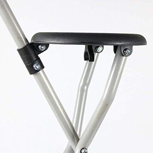 Andador con Ruedas, bastón Plegable para Caminar, Silla Triangular, muletas, Bastones de aleación de Aluminio, Andador Ligero, Negro, 48 cm, Escalador de Edad Avanzada